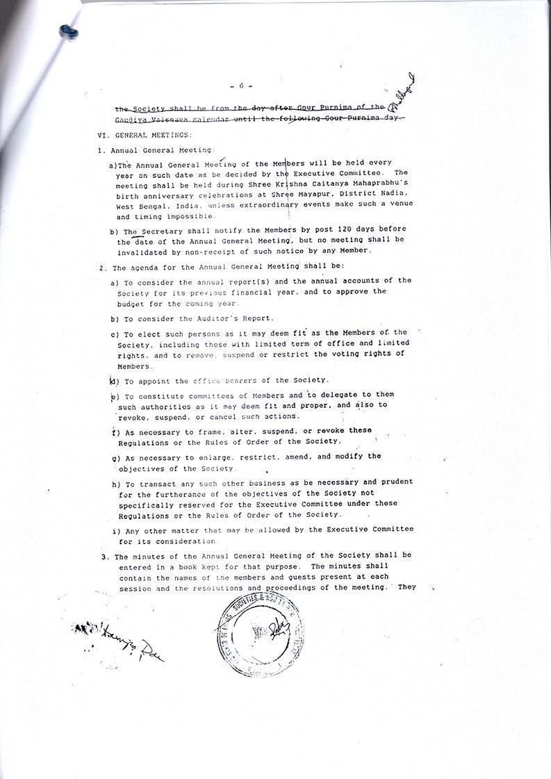 GBC Religious Society of West Bengal (false organization)