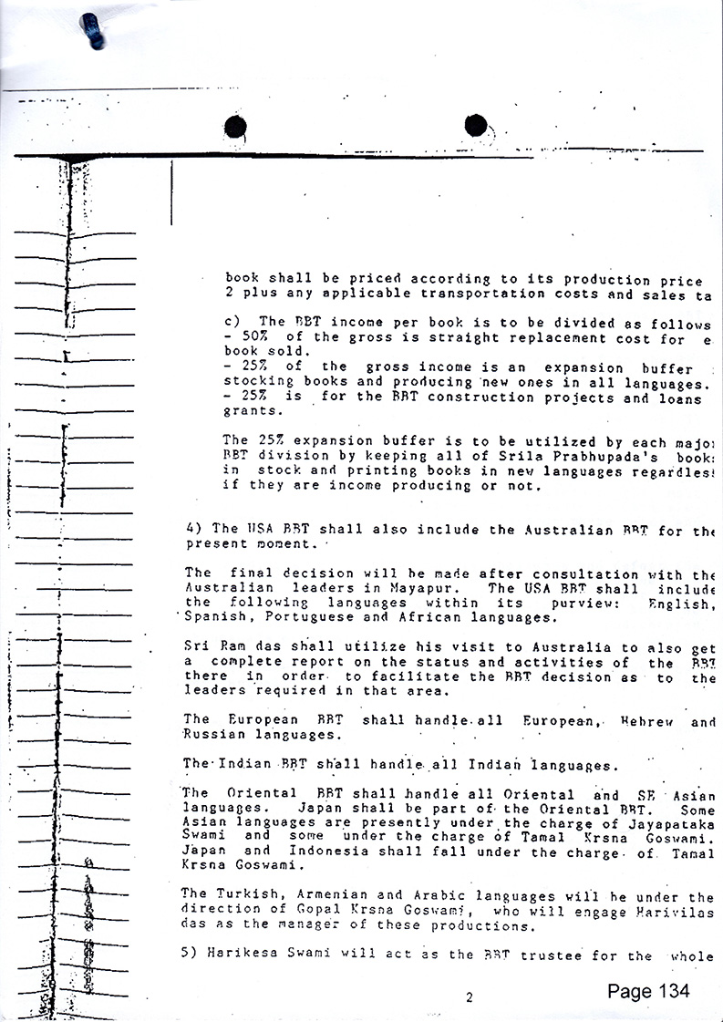 Confirmation letter stating that the Trust did not transfer its assets!